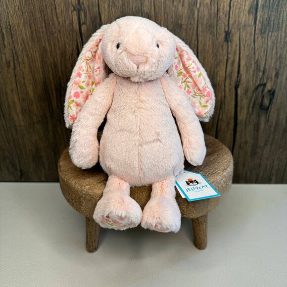 Jellycat Blush Bunny Cherry Small FAST SHIP NEW Jellycat Bashful Bunny - Picture 2 of 9